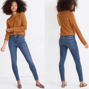 MADEWELL 10" High-Rise Skinny Jeans in Wendover Wash: TENCEL Denim Size 28